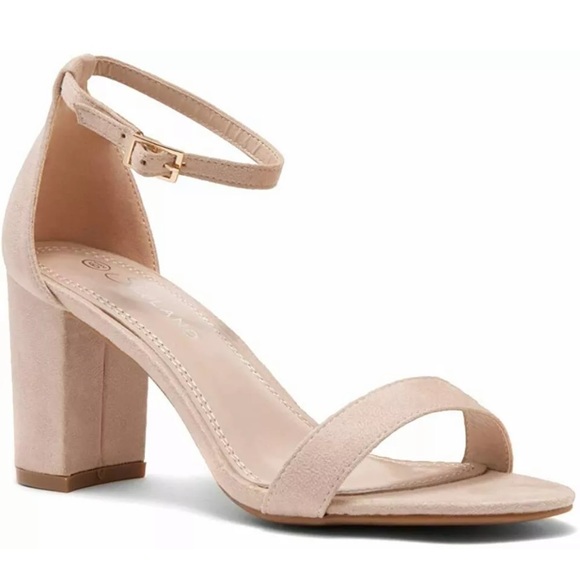 chunky heel pumps open toe